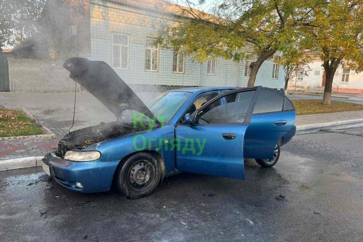 В центрі Кілії під час руху загорівся автомобіль